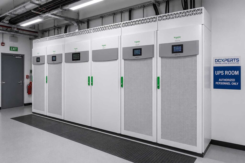 APC Galaxy VL UPS room featuring Schneider Electric critical power systems for enterprise and data center applications